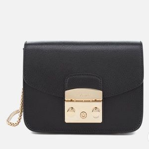 FURLA Women's Metropolis Mini Cross Body - Black